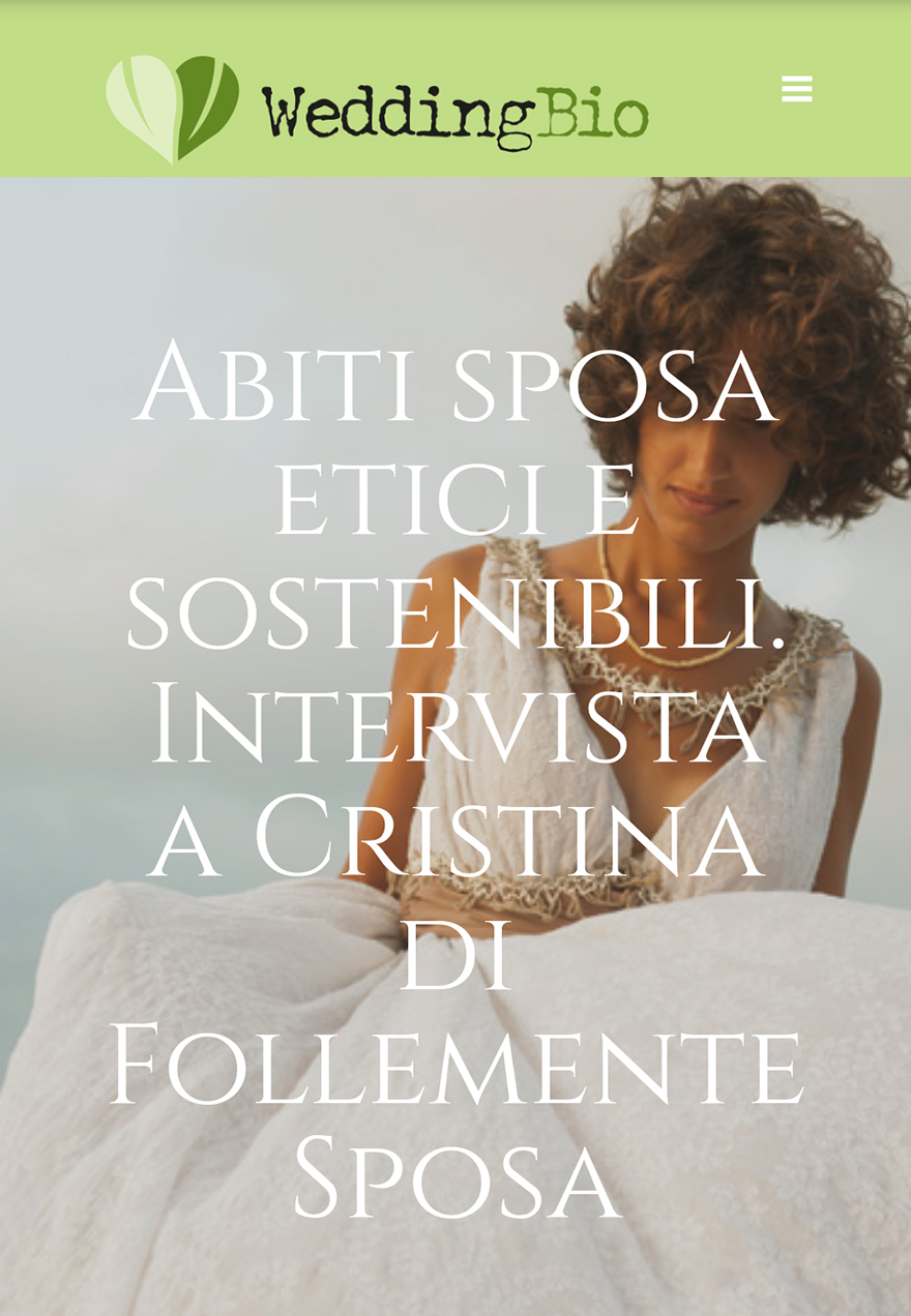 intervista su wedding bio-follementesposa