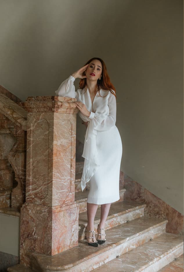 abito da sposa tubino longuette