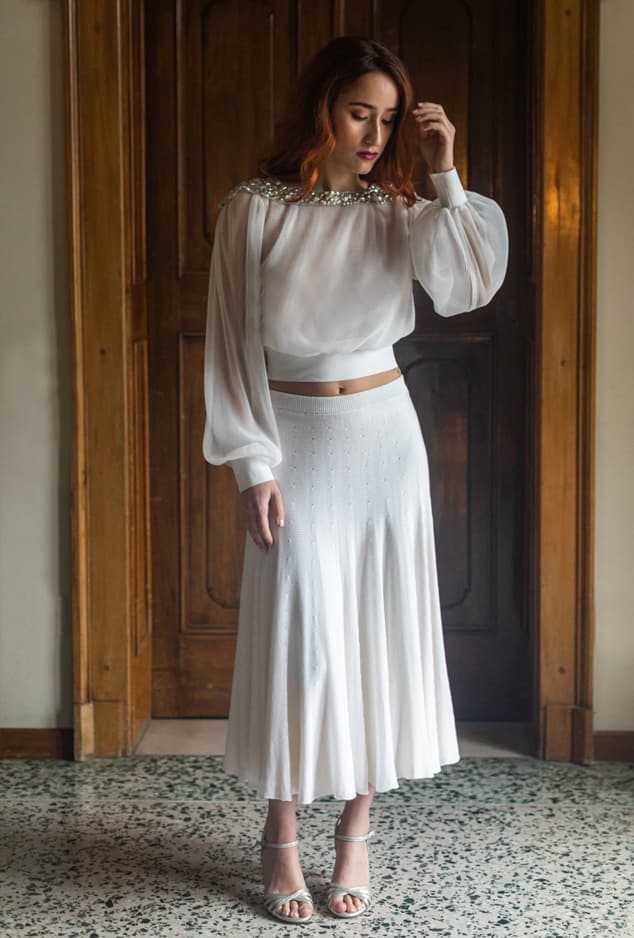 abito da sposa lunguette